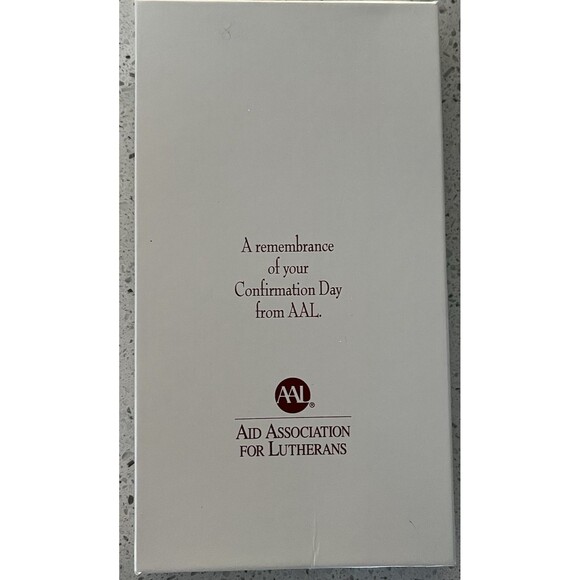 Lutheran Confirmation Cross Fine Pewter 7" x 4"  AAL Aid Association Christian - Picture 1 of 5